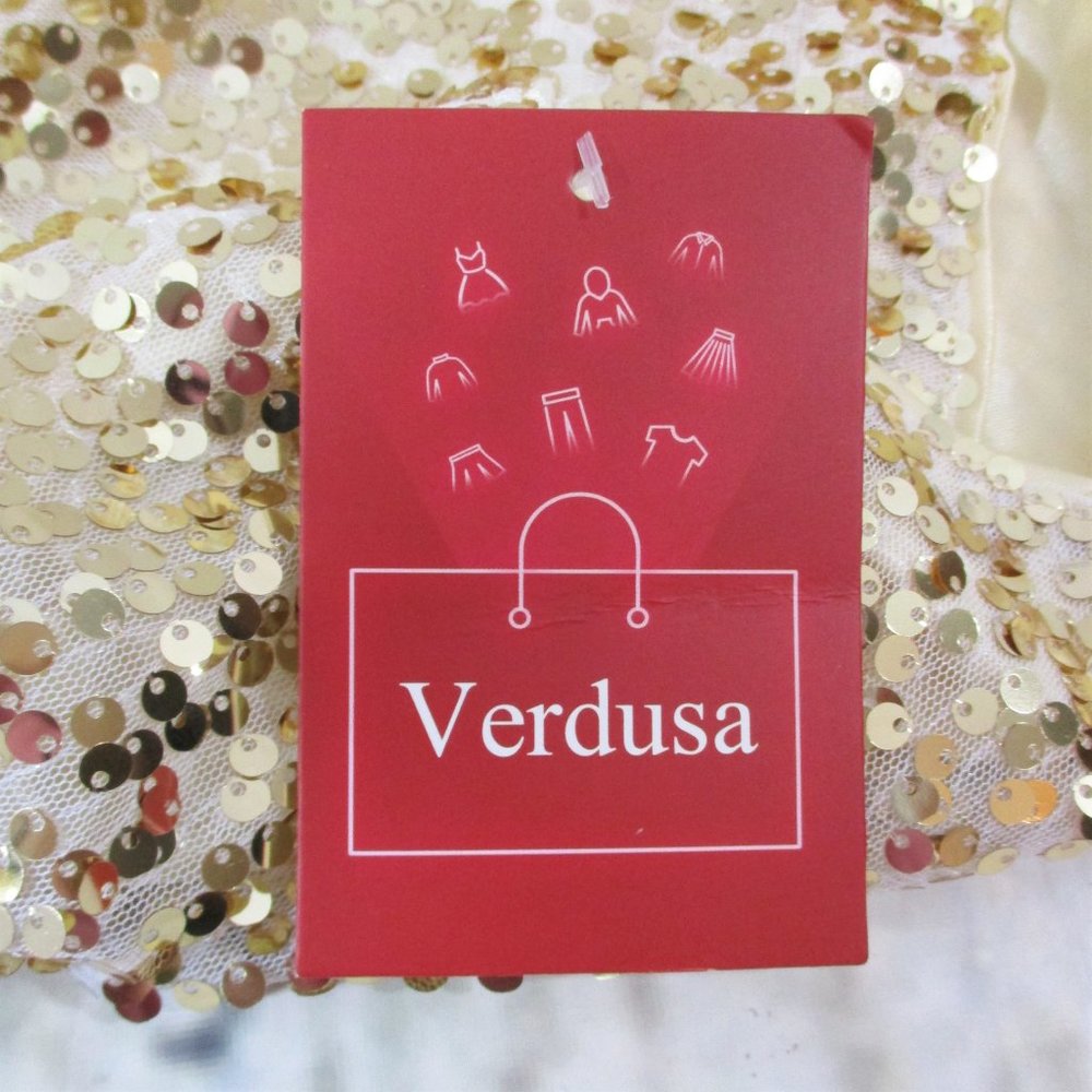Verdusa One Shoulder Cropped Sequined Top - Picture 7 of 9